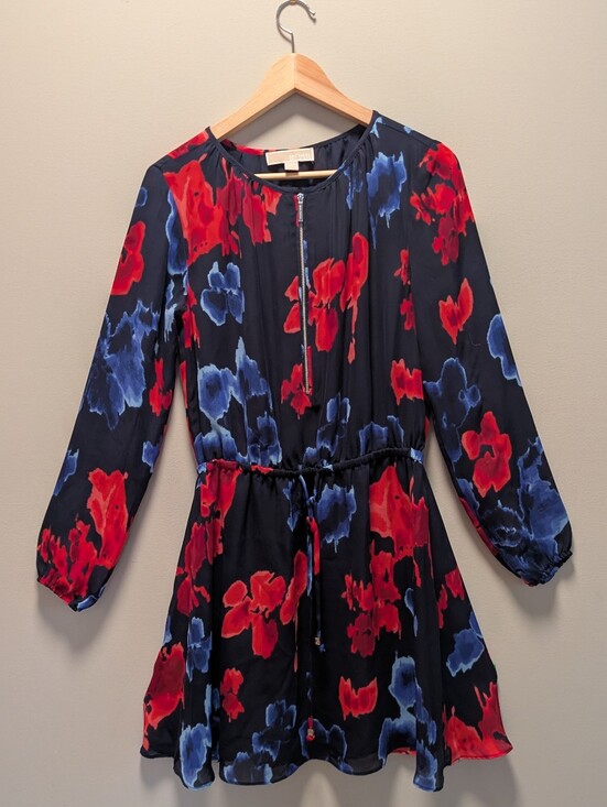Michael Kors Dresses & Skirts - Michael Michael Kors Floral Long Sleeve Dress – Size 4